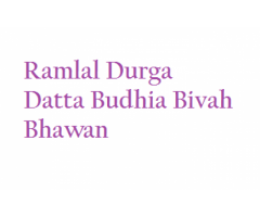 Ramlal Durga Datta Budhia Bivah Bhawan